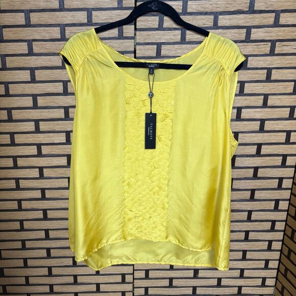Talbots Gold Silk Tank Top Size 16‎ - Picture 1 of 7